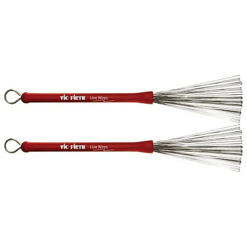 Vic Firth LW Live Brush Щетки металлические выдвижные с шариками на концах щетинок.